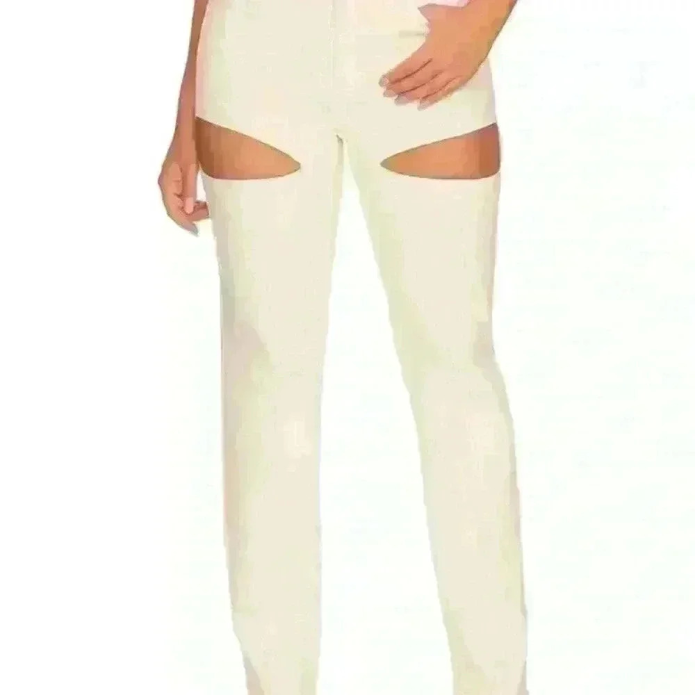 Good American Icon Cutout Jeans NWT Size 14/32 - Picture 1 of 5